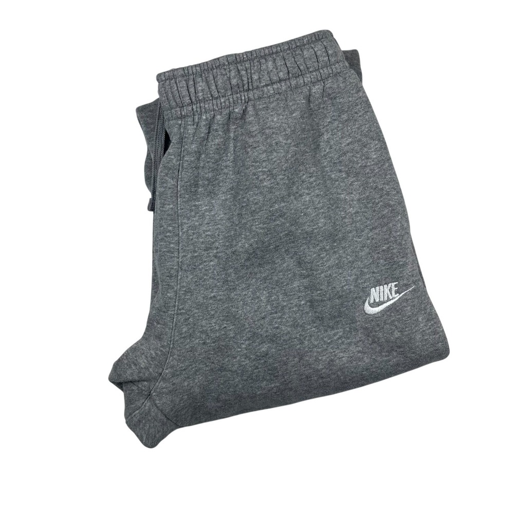 Nike Sweatpants Mens L Grey Club Fleece Straight Leg Joggers BV2707-063